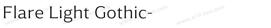 Flare Light Gothic字体转换